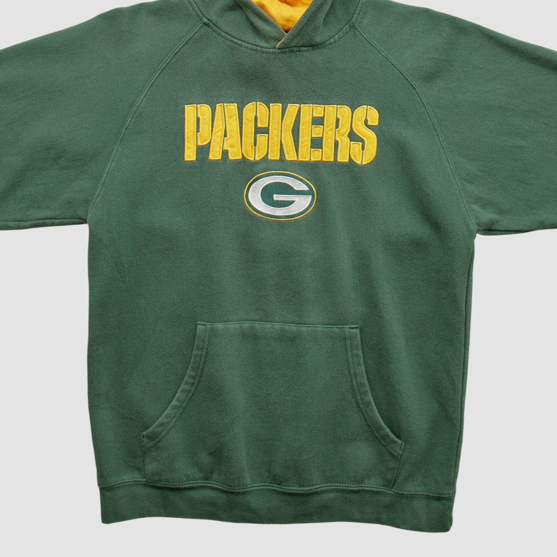 Green Bay Packers Reebok 2000s Hooded Pullover Sweatshirt - Green Vintage for sale