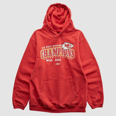 Kansas City Chiefs Reebok 2003 Hooded Pullover Sweatshirt - Red Vintage for sale