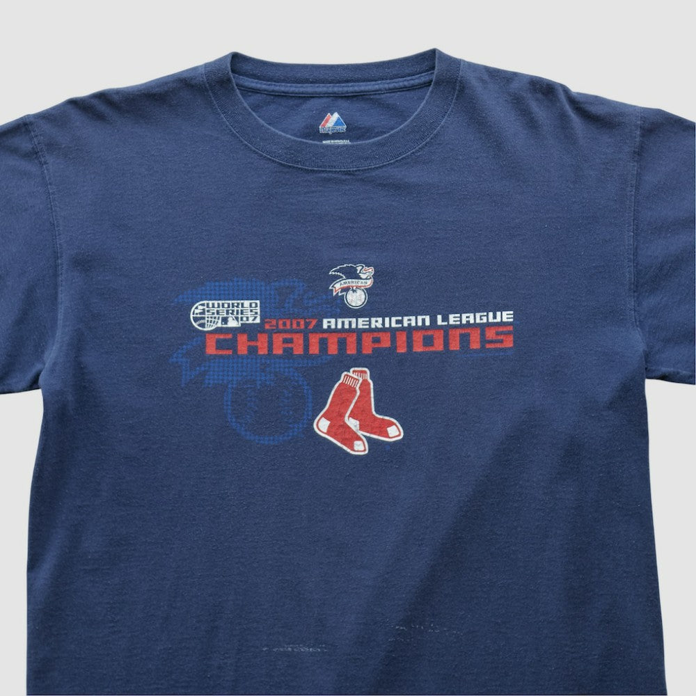 Boston Red Sox Majestic 2007 T-shirt Navy Vintage