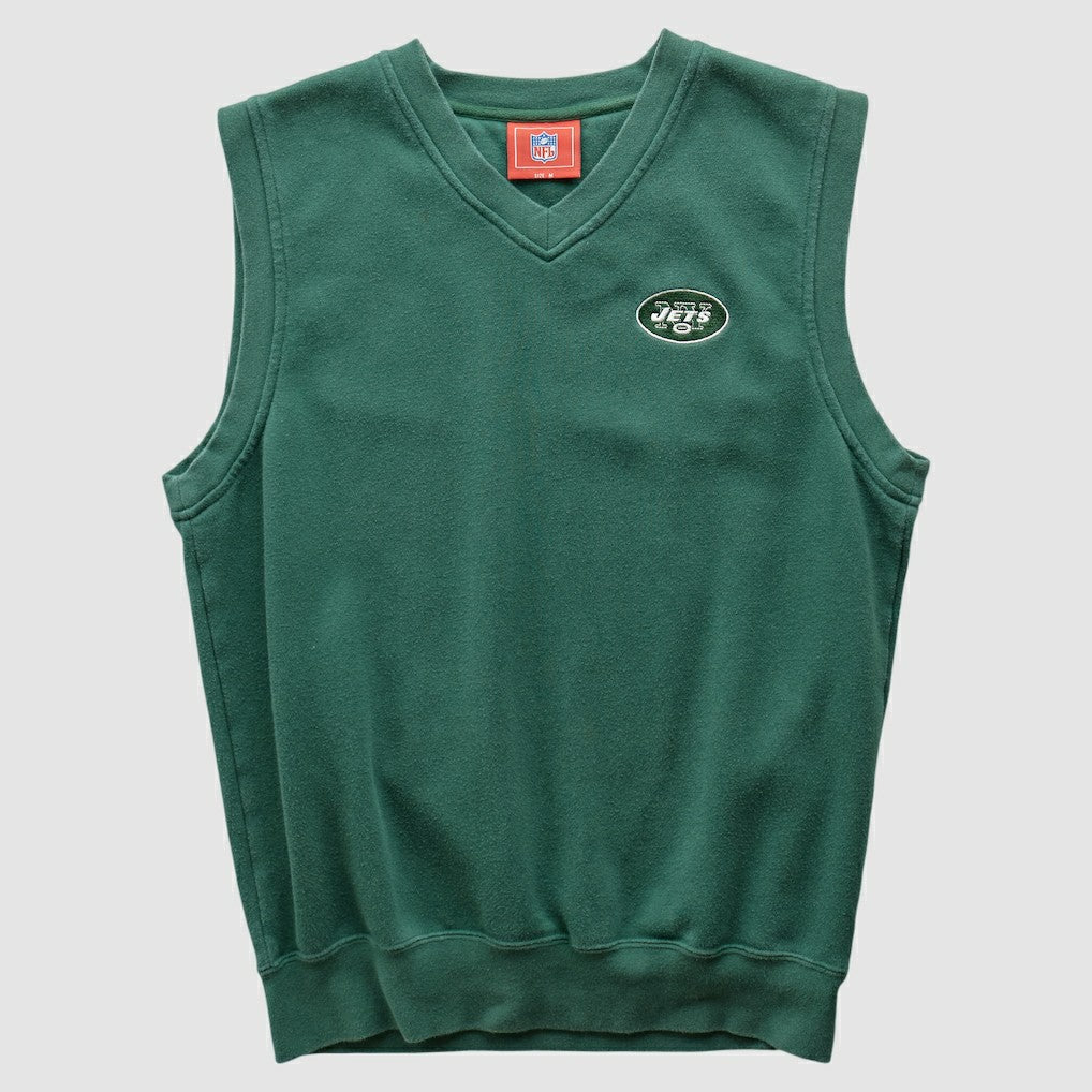 New York Jets NFL 2000s Pullover Sweatshirt - Green Vintage on sale