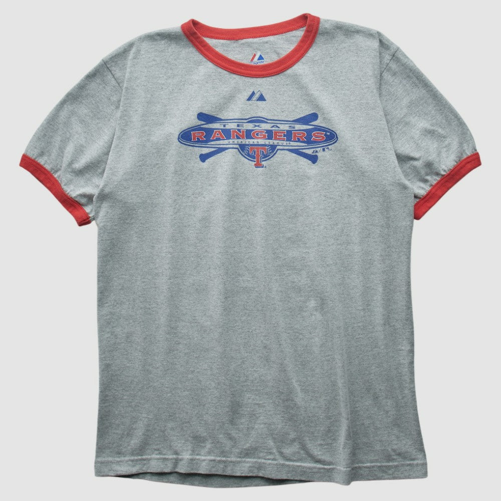 Texas Rangers Majestic 2010 T-shirt Heather Gray Vintage