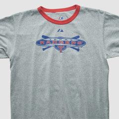 Texas Rangers Majestic 2010 T-shirt Heather Gray Vintage