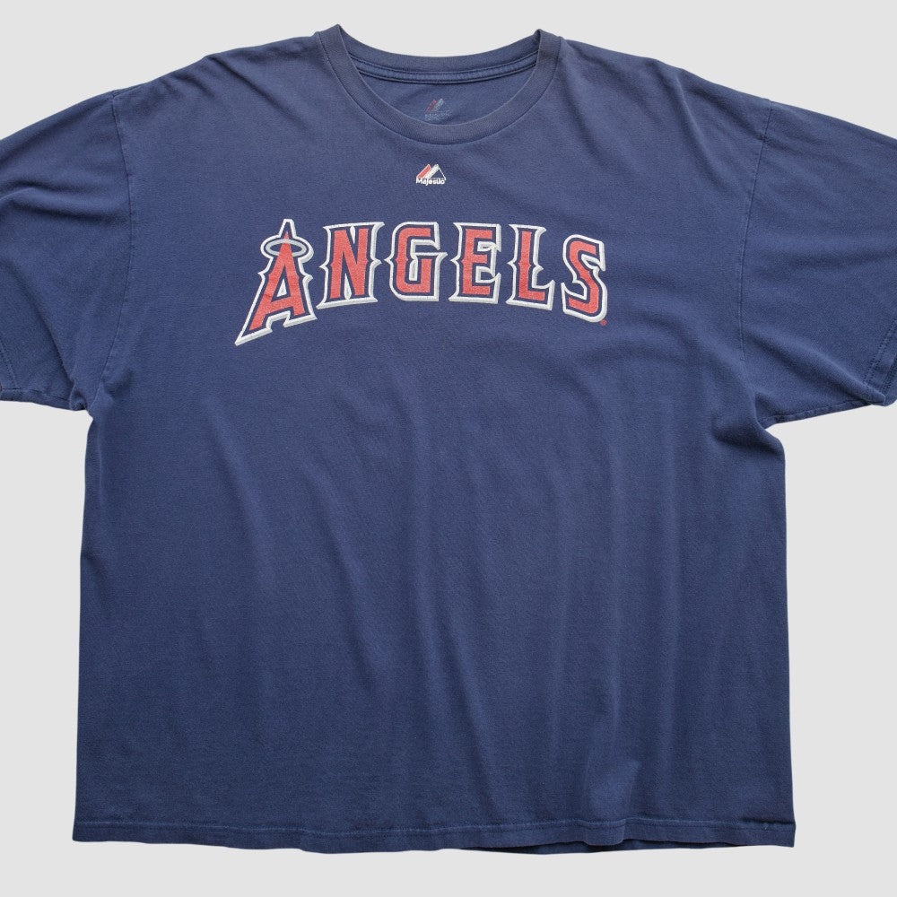 Los Angeles Angels Majestic 2000s T-shirt Navy Vintage