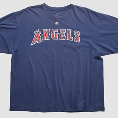 Los Angeles Angels Majestic 2000s T-shirt Navy Vintage
