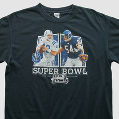 Superbowl XLII Anvil 2008 T-shirt - Black Vintage on sale