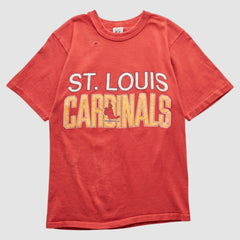 St. Louis Cardinals Logo 7 90s T-shirt Red Vintage
