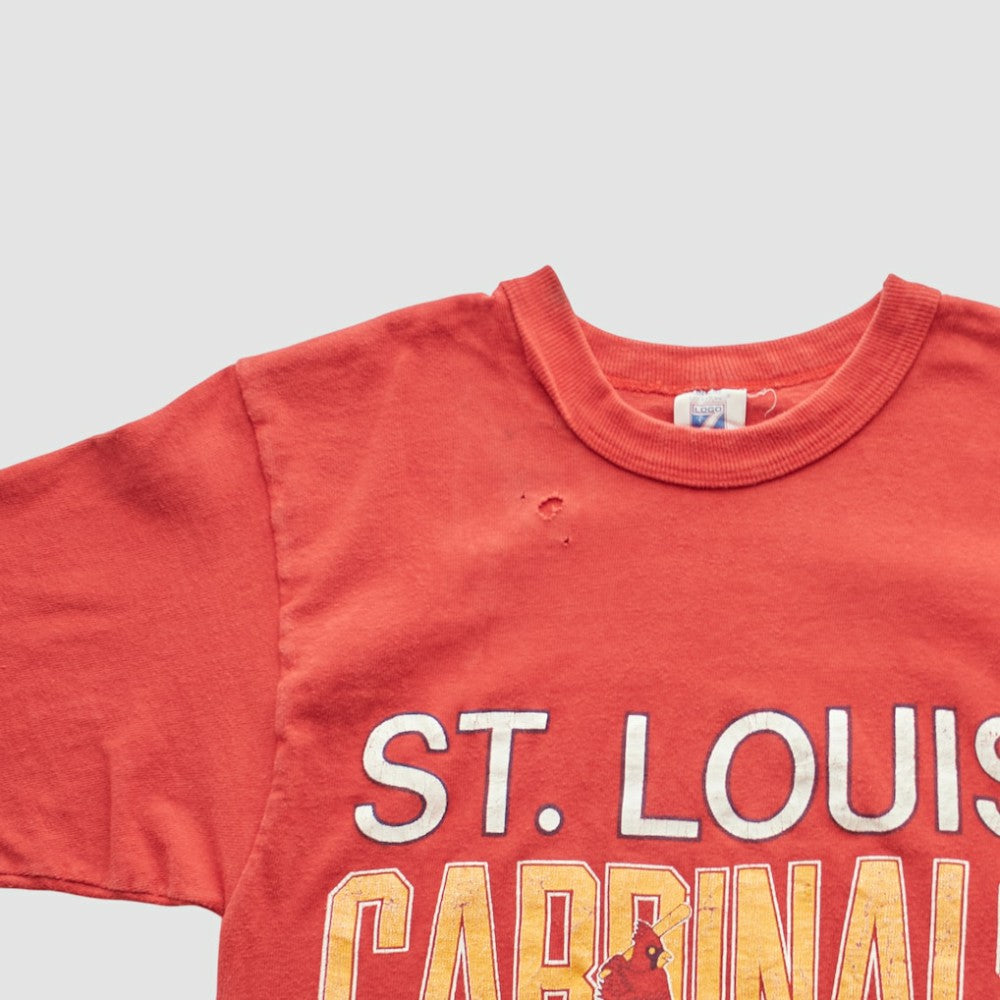 St. Louis Cardinals Logo 7 90s T-shirt Red Vintage