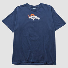 Denver Broncos Gildan 2010s T-shirt - Navy Vintage sale