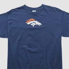 Denver Broncos Gildan 2010s T-shirt - Navy Vintage sale