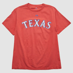 Texas Rangers Majestic 2000s T-shirt Red Vintage