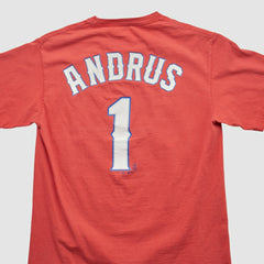 Texas Rangers Majestic 2000s T-shirt Red Vintage