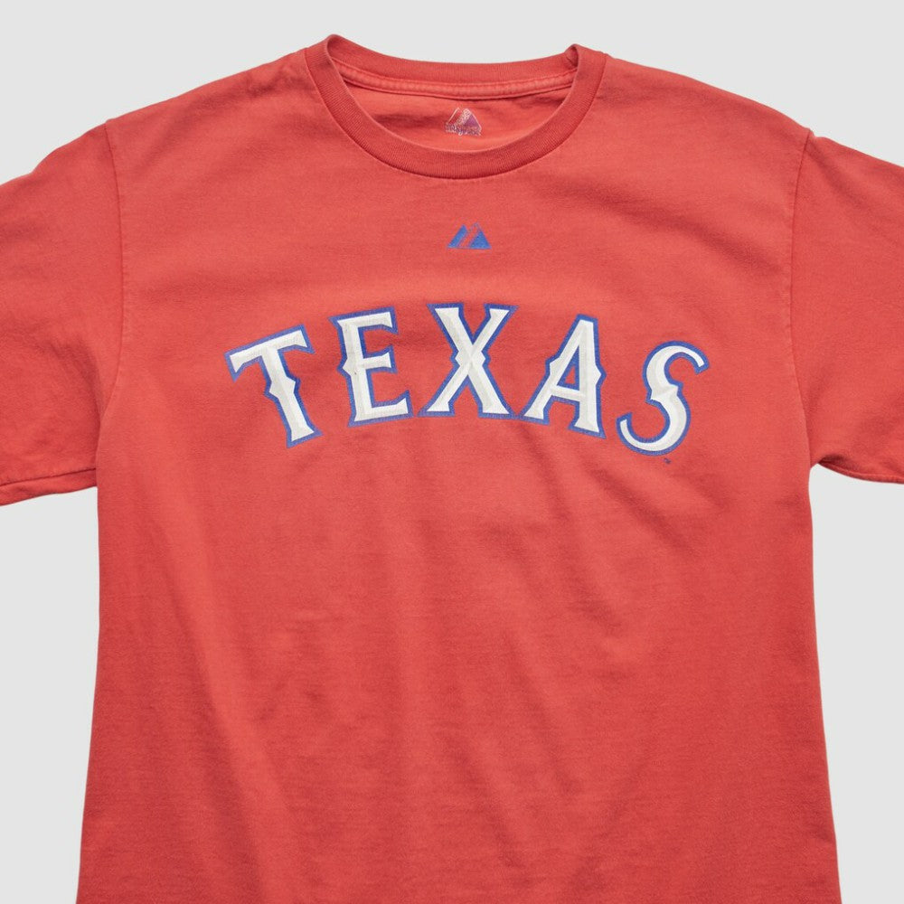 Texas Rangers Majestic 2000s T-shirt Red Vintage