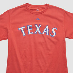 Texas Rangers Majestic 2000s T-shirt Red Vintage
