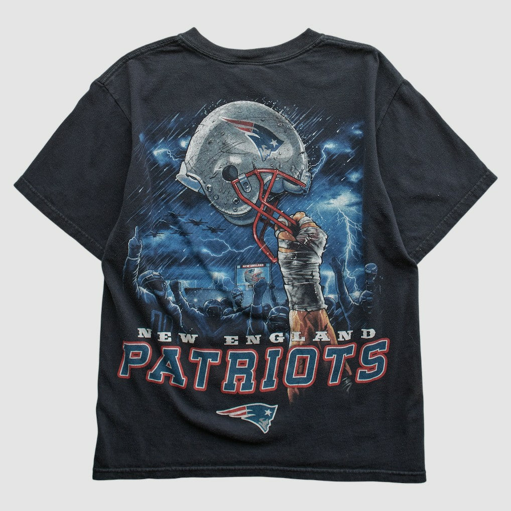 New England Patriots NFL 2010s T-shirt - Black Vintage discount