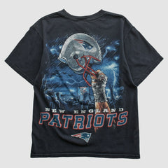 New England Patriots NFL 2010s T-shirt - Black Vintage discount