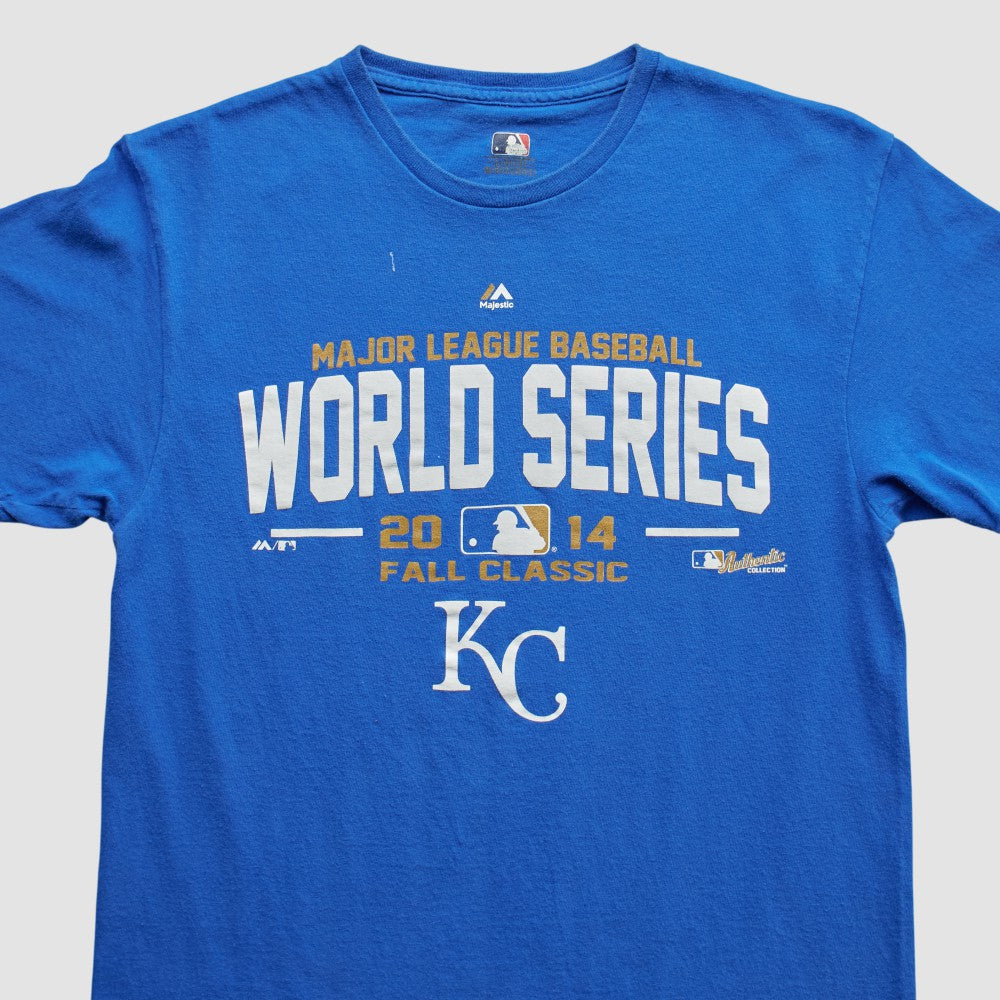 Kansas City Royals Majestic 2014 T-shirt Blue Vintage