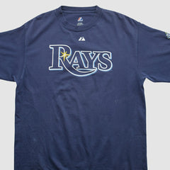 Tampa Bay Rays Majestic 2008 T-shirt Navy Vintage