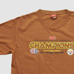 Pittsburgh Steelers NFL 2006 Long Sleeve T-shirt - Brown Vintage cheap