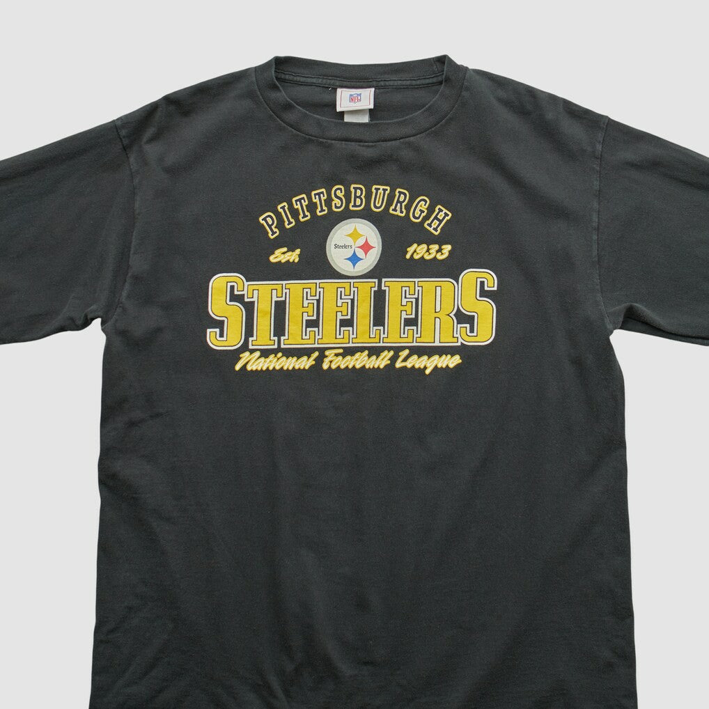 Pittsburgh Steelers NFL 2000s Long Sleeve T-shirt - Black Vintage on sale