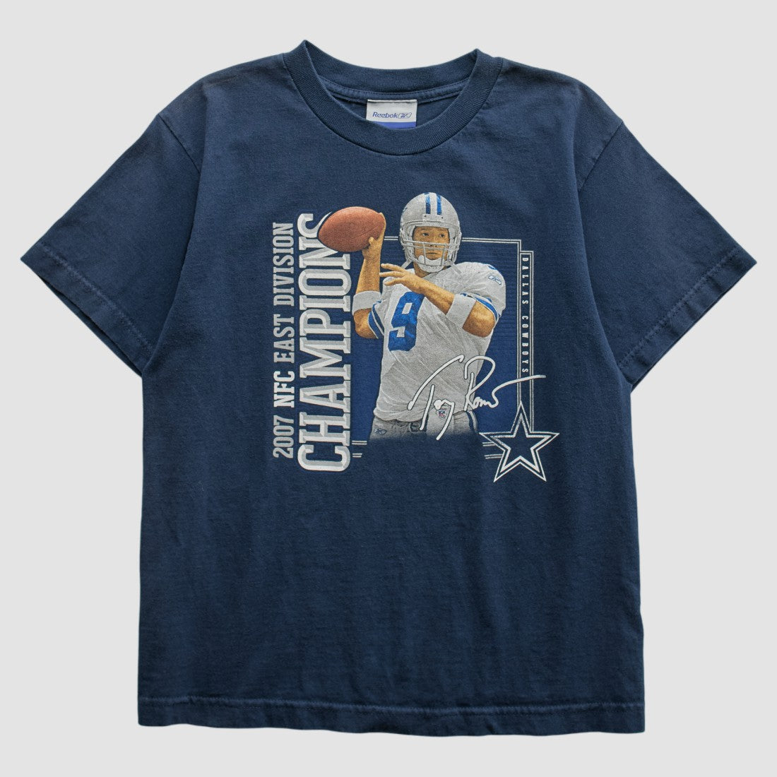 Dallas Cowboys Reebok 2007 T-shirt - Navy - Yth L Real Vintage online