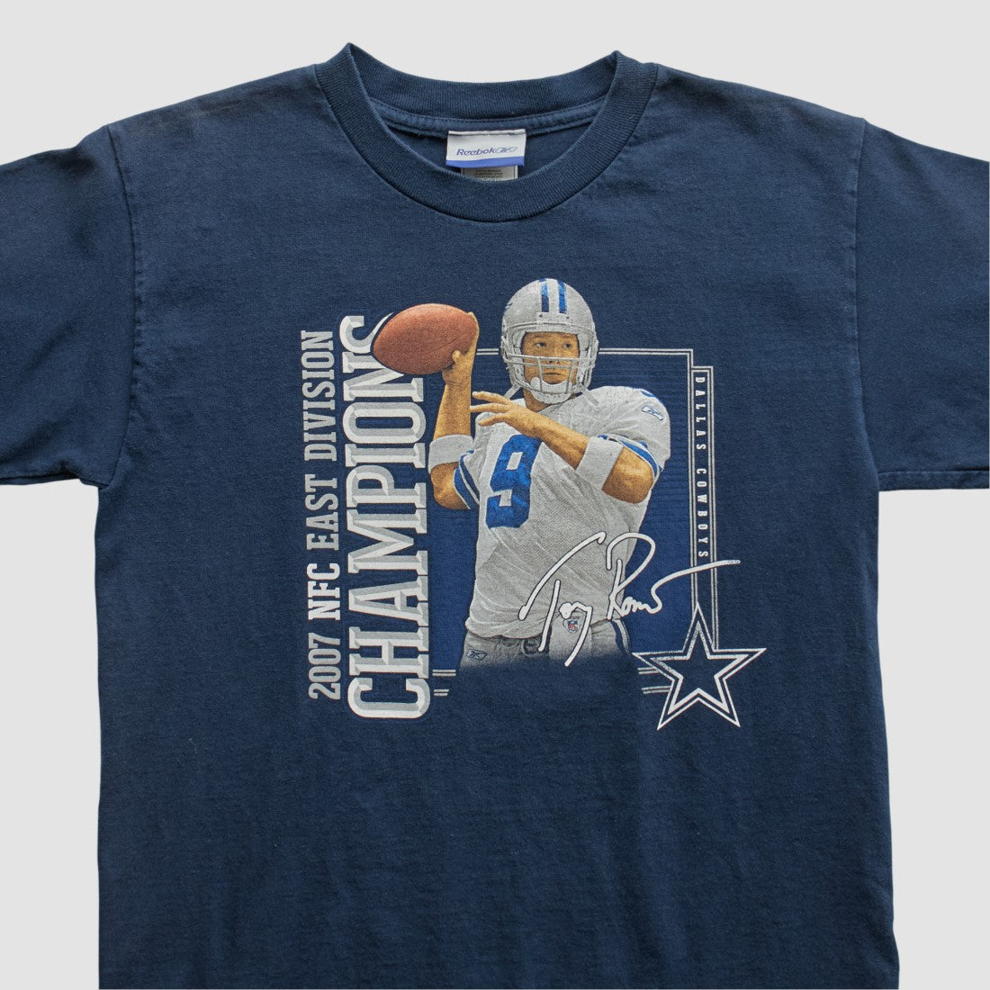 Dallas Cowboys Reebok 2007 T-shirt - Navy - Yth L Real Vintage online