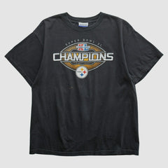 Pittsburgh Steelers Reebok 2006 T-shirt - Black Vintage on sale