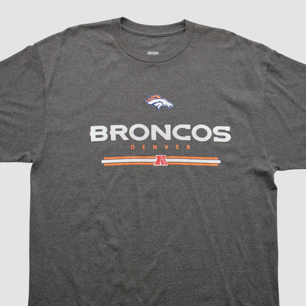 Denver Broncos 2010s T-shirt - Dark Heather Gray Vintage for sale