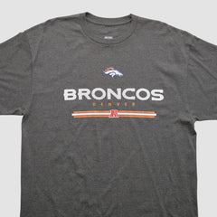 Denver Broncos 2010s T-shirt - Dark Heather Gray Vintage for sale