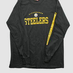 Pittsburgh Steelers NFL 2000s Long Sleeve T-shirt - Black Vintage discount