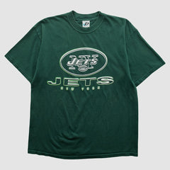 New York Jets Dynasty 2000s T-shirt - Green Vintage sale