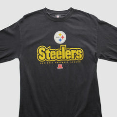 Pittsburgh Steelers NFL 2010s Long Sleeve T-shirt - Black Vintage on sale