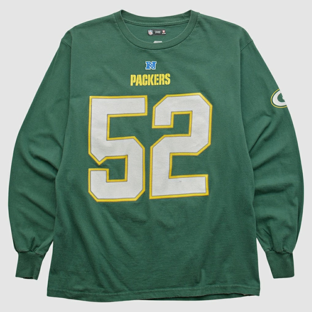 Green Bay Packers NFL 2010s Long Sleeve T-shirt - Green Vintage for sale