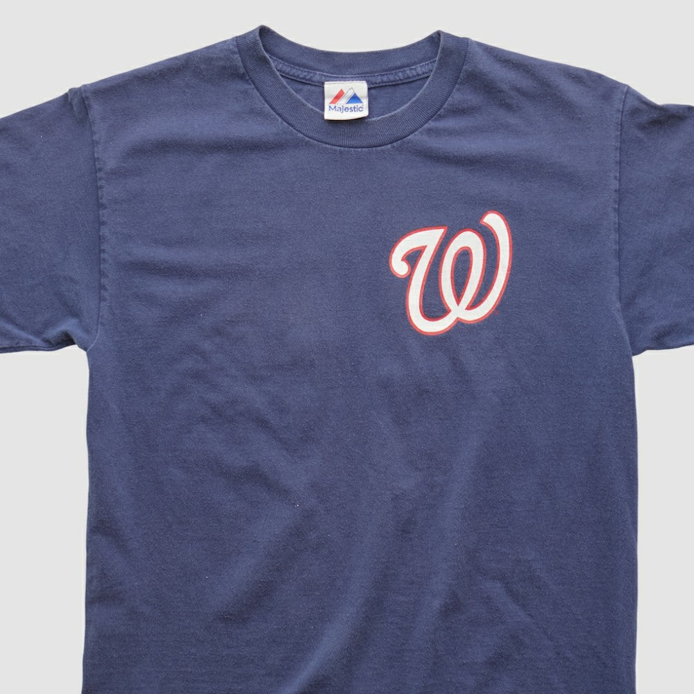Washington Nationals Majestic 2010s T-shirt Navy Vintage