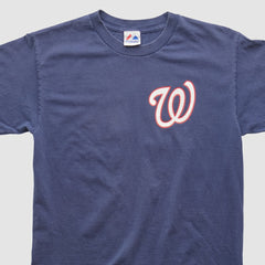 Washington Nationals Majestic 2010s T-shirt Navy Vintage