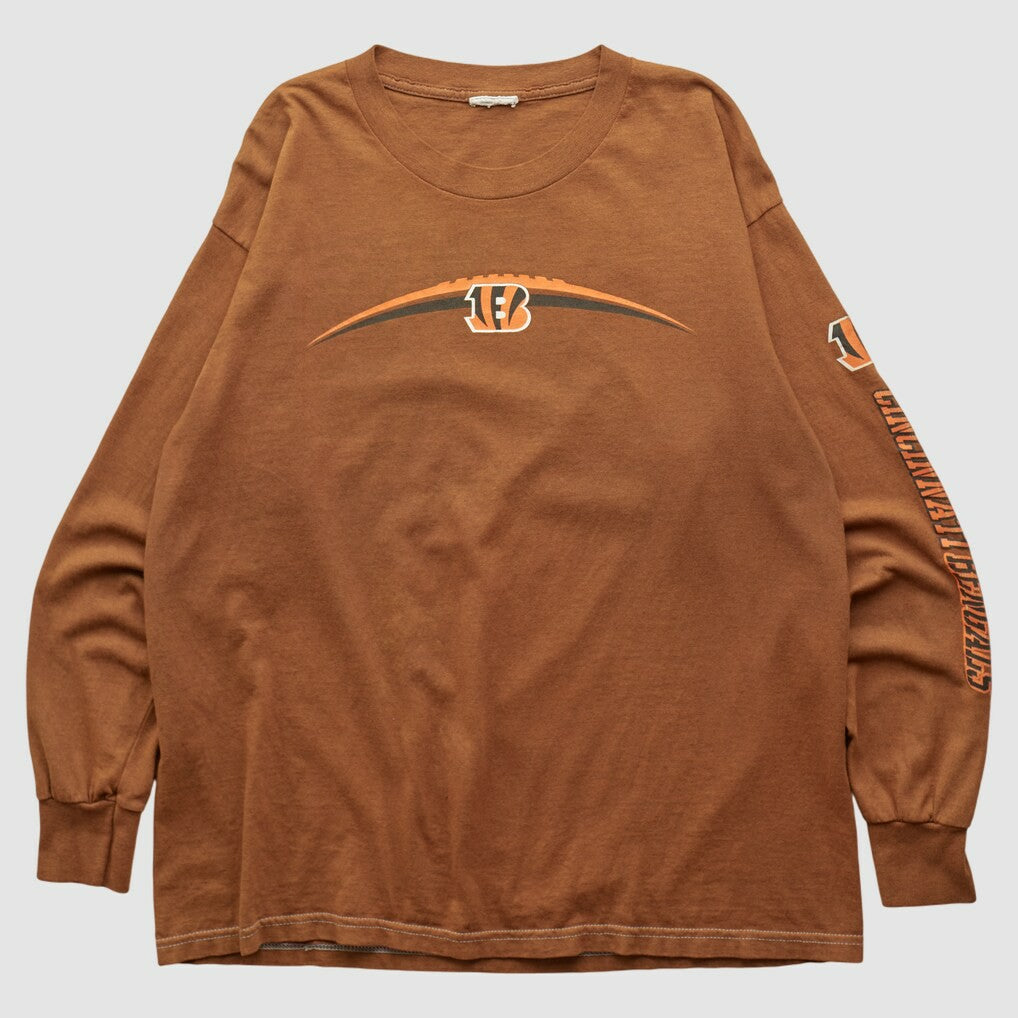 Cincinnati Bengals 2000s Long Sleeve T-shirt - Brown Vintage cheap