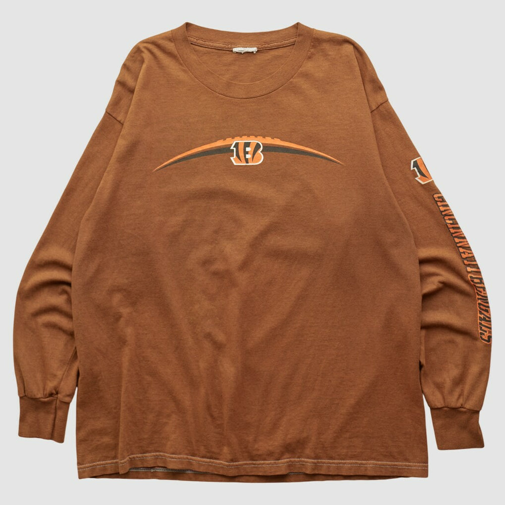 Cincinnati Bengals 2000s Long Sleeve T-shirt - Brown Vintage cheap
