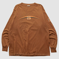 Cincinnati Bengals 2000s Long Sleeve T-shirt - Brown Vintage cheap