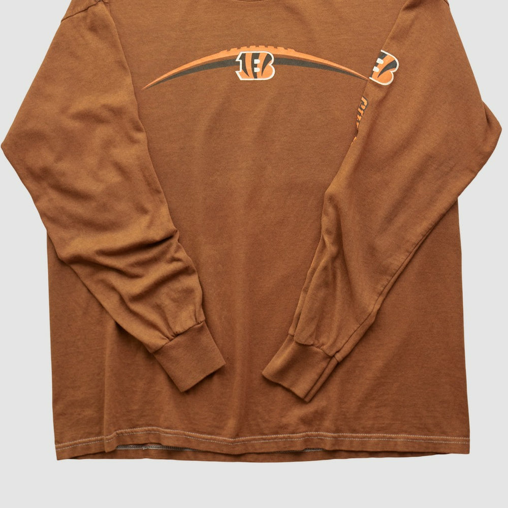 Cincinnati Bengals 2000s Long Sleeve T-shirt - Brown Vintage cheap