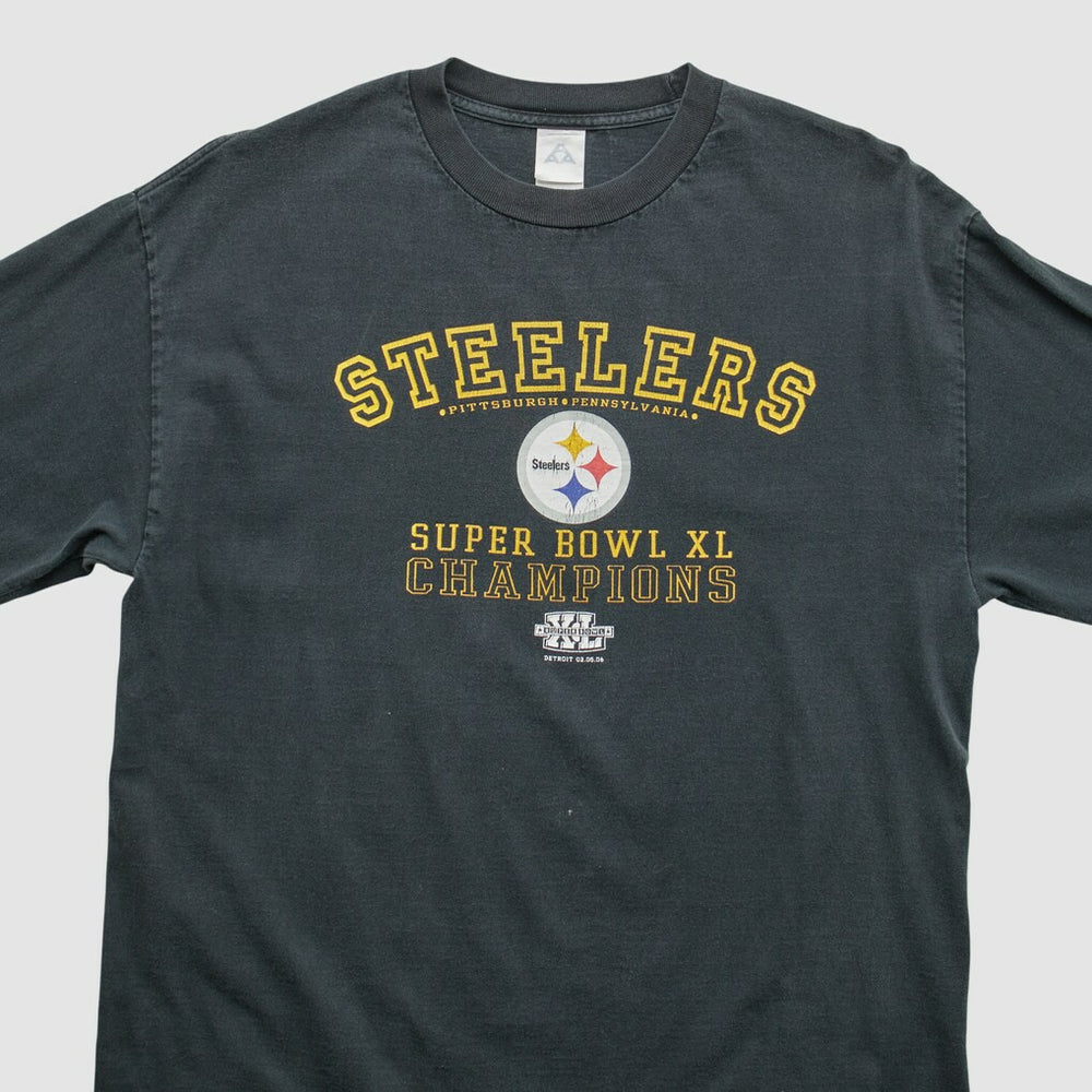 Pittsburgh Steelers Alstyle 2006 Long Sleeve T-shirt - Black Vintage sale