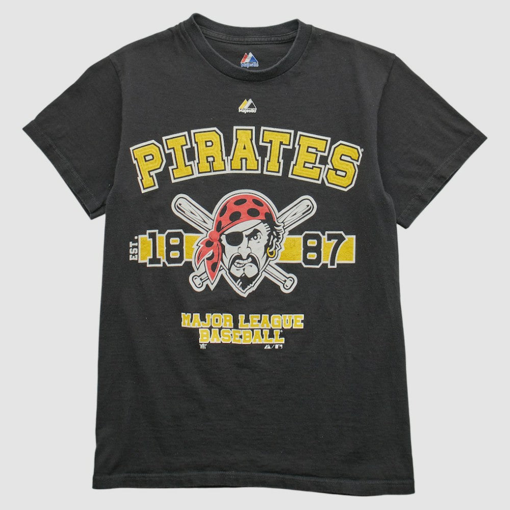 Pittsburgh Pirates Majestic 2000s T-shirt Black Vintage