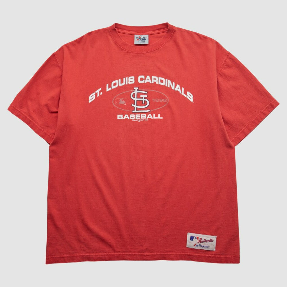 St. Louis Cardinals Majestic 2000 T-shirt Red Vintage