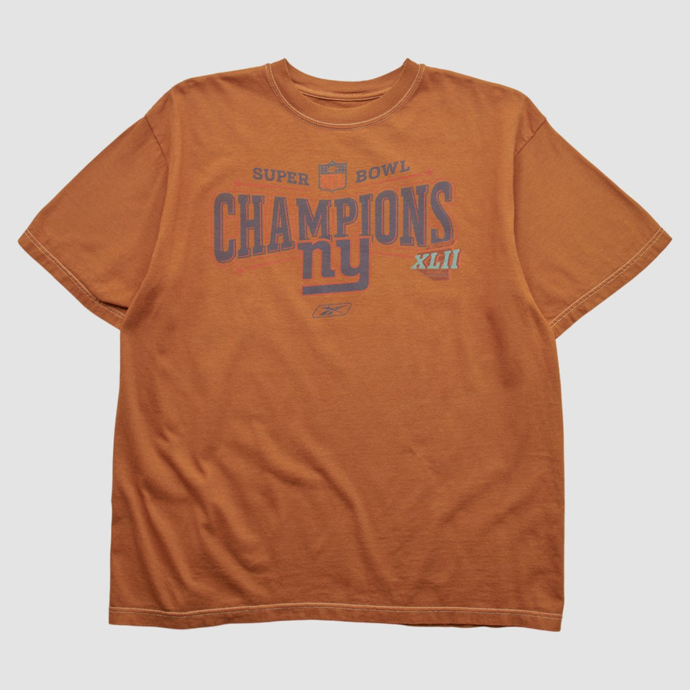 New York Giants Reebok 2007 T-shirt - Orange Vintage outlet