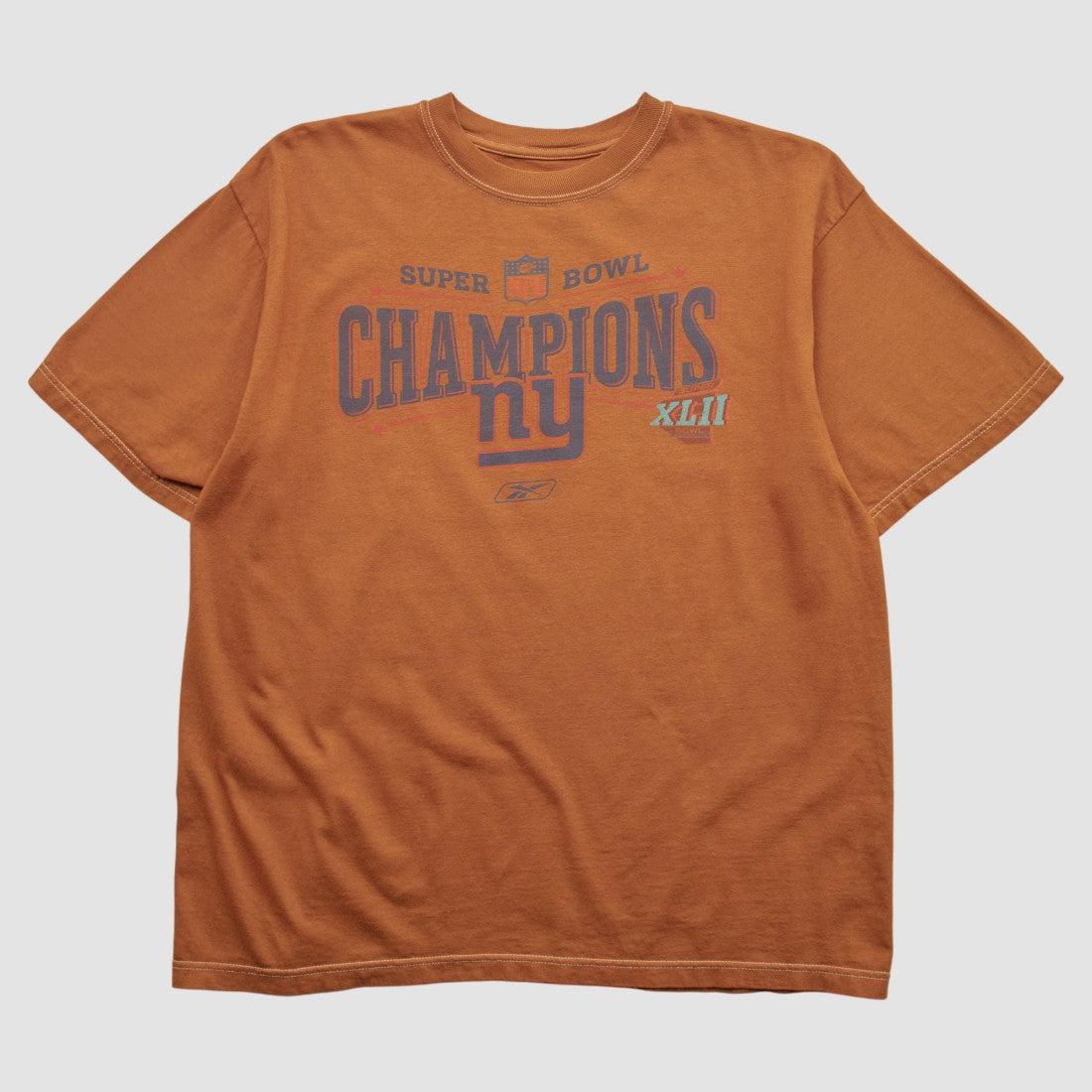 New York Giants Reebok 2007 T-shirt - Orange Vintage outlet