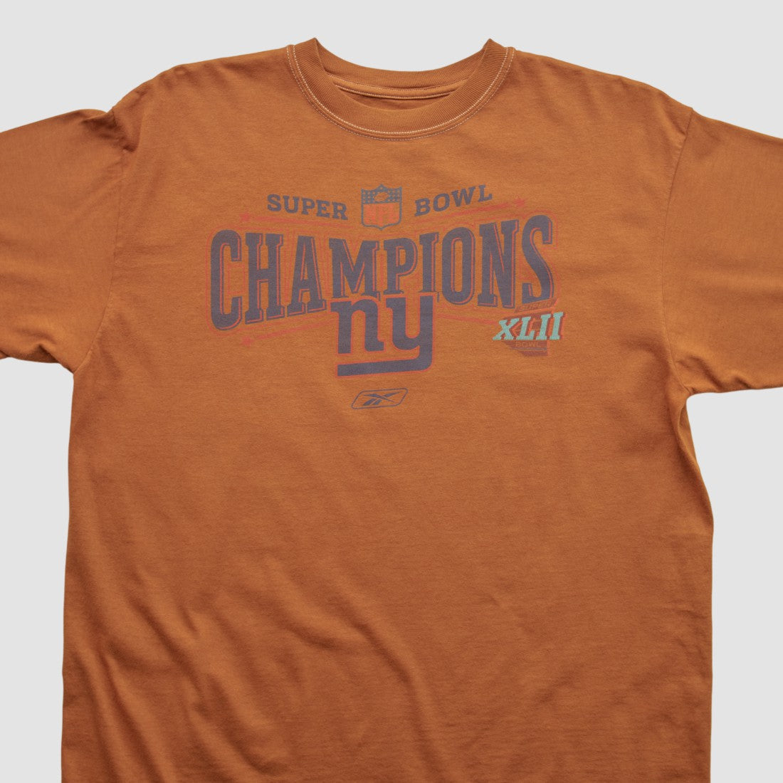 New York Giants Reebok 2007 T-shirt - Orange Vintage outlet