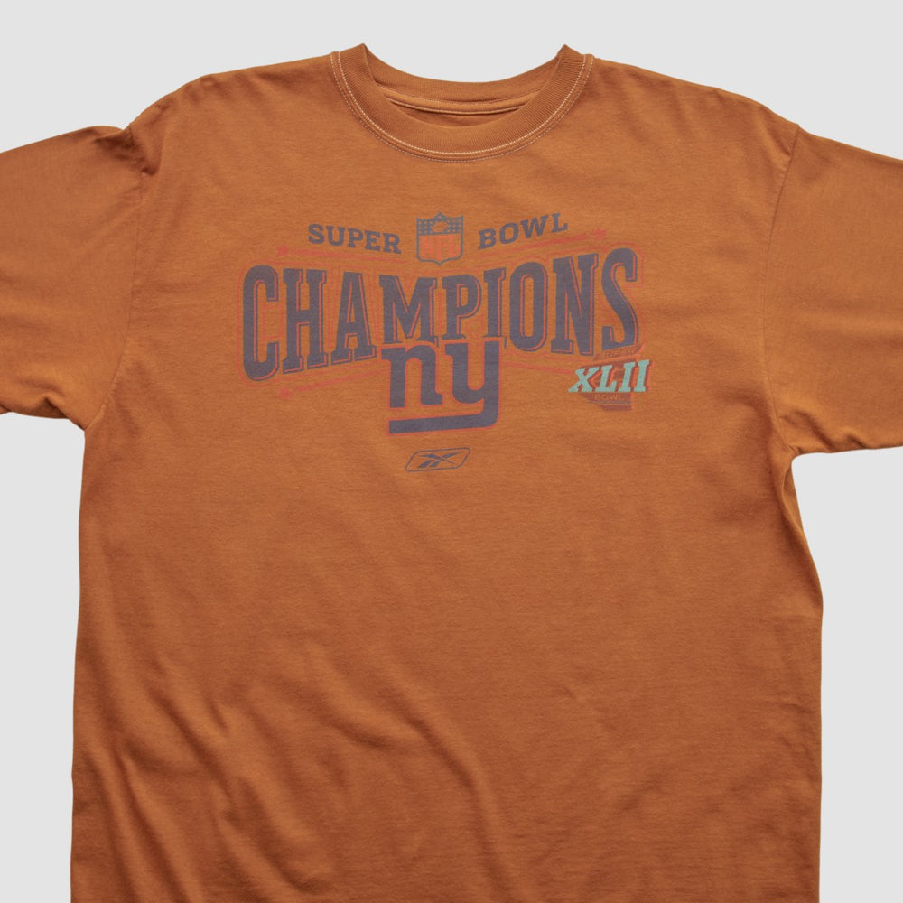 New York Giants Reebok 2007 T-shirt - Orange Vintage outlet