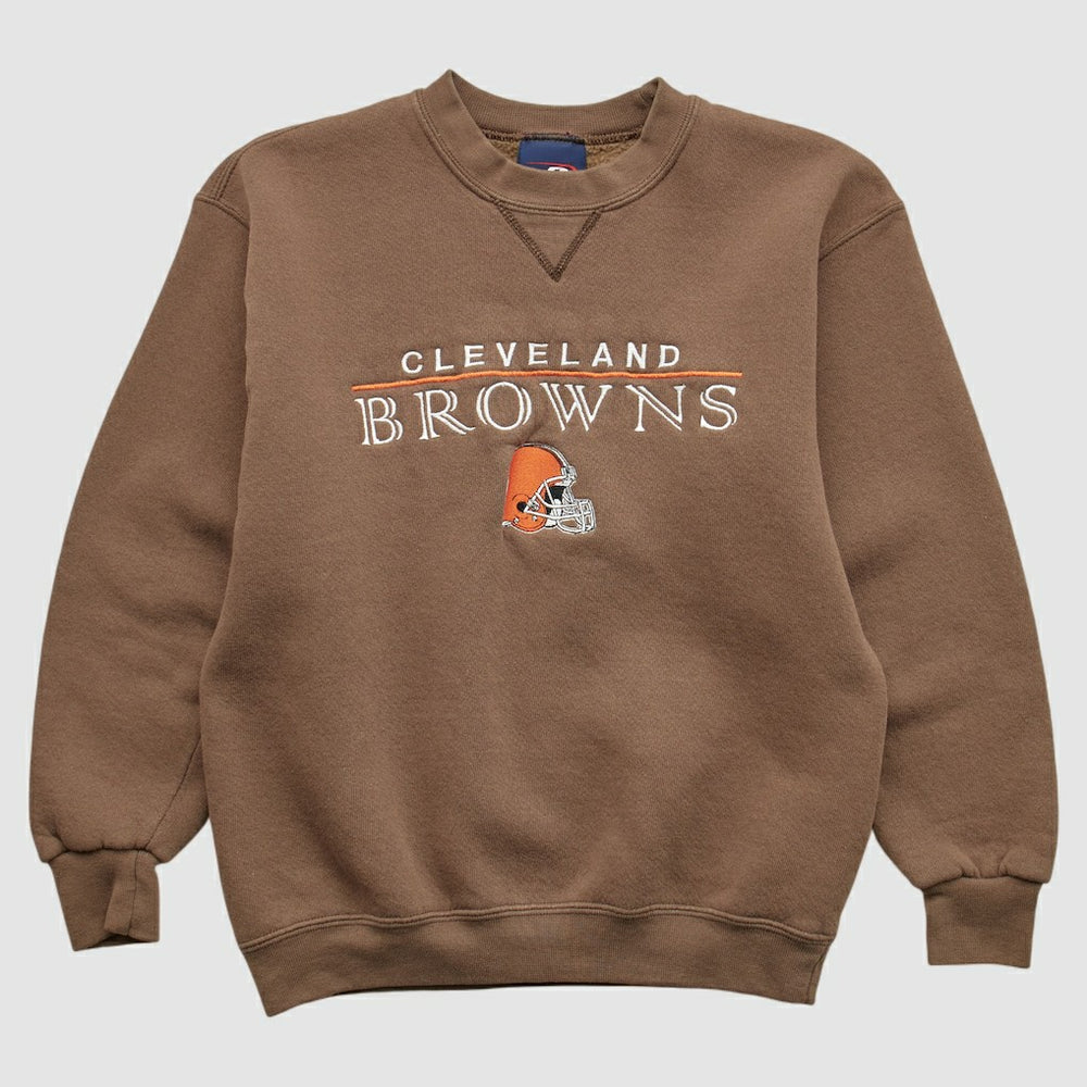 Cleveland Browns Pro Player 2000s Pullover Sweatshirt - Brown Vintage discount