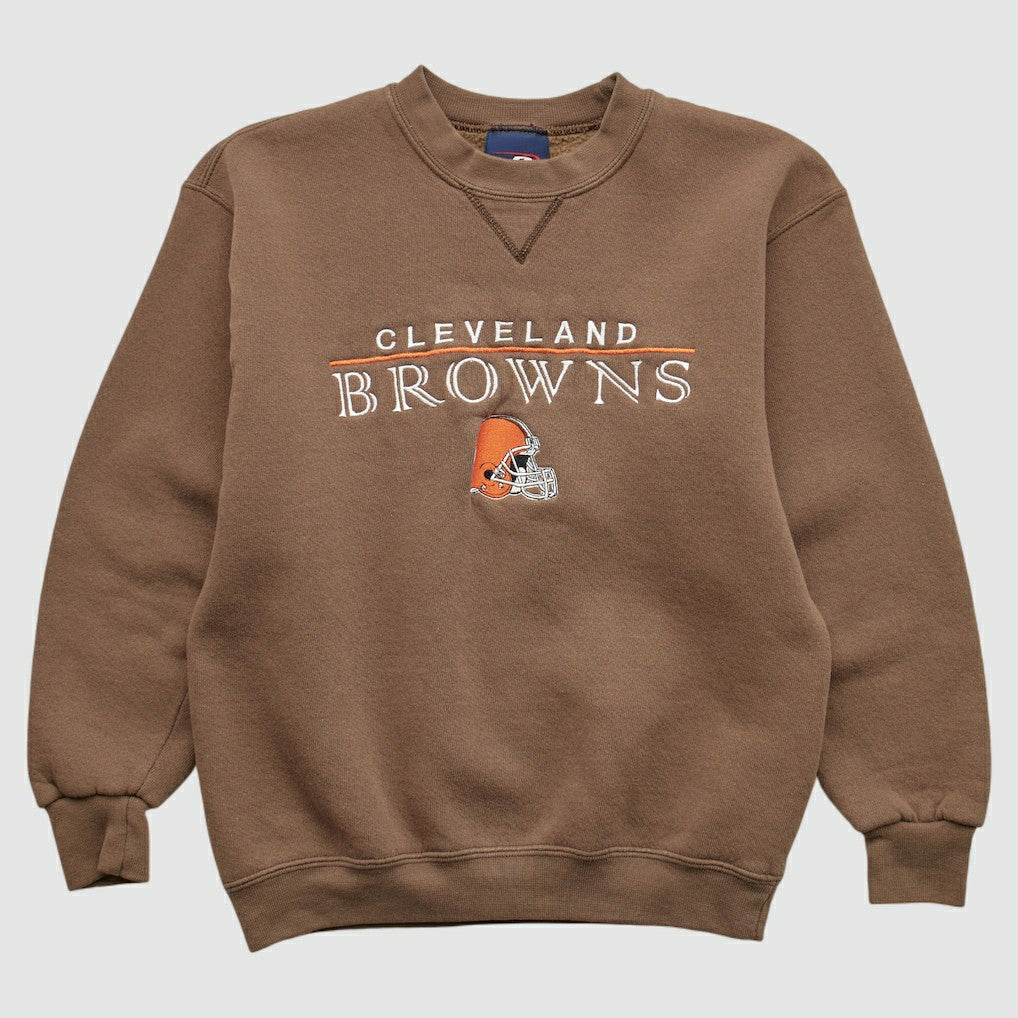 Cleveland Browns Pro Player 2000s Pullover Sweatshirt - Brown Vintage discount