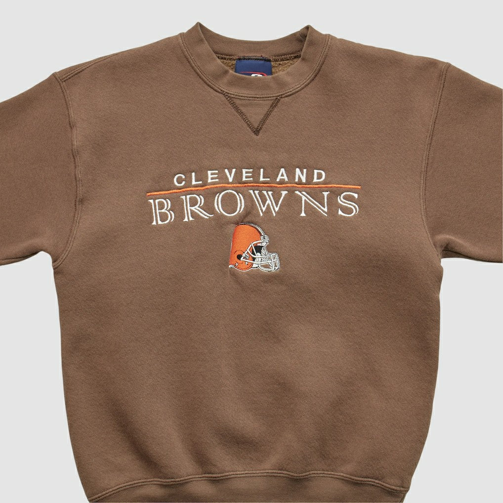 Cleveland Browns Pro Player 2000s Pullover Sweatshirt - Brown Vintage discount