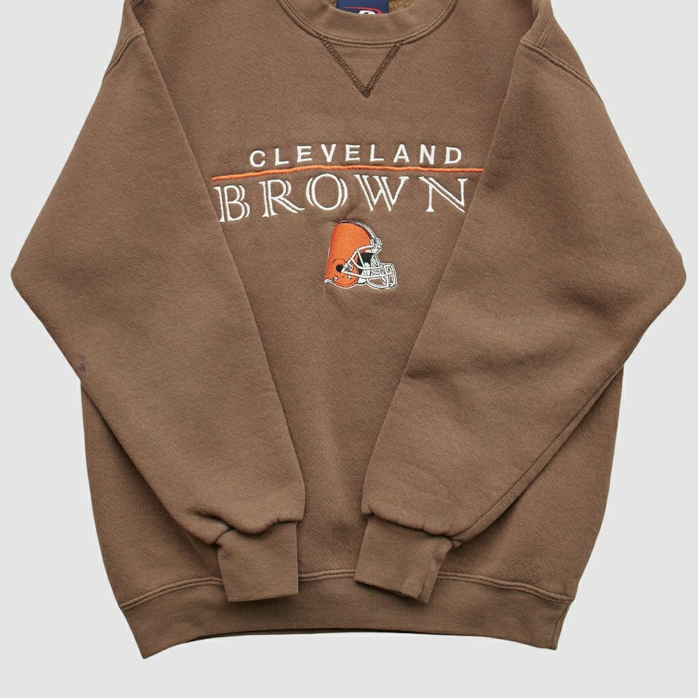 Cleveland Browns Pro Player 2000s Pullover Sweatshirt - Brown Vintage discount