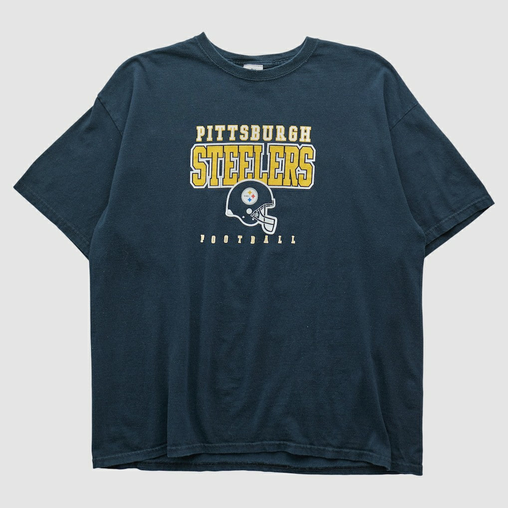 Pittsburgh Steelers Team Edition Apparel 2000s T-shirt - Navy Vintage for sale